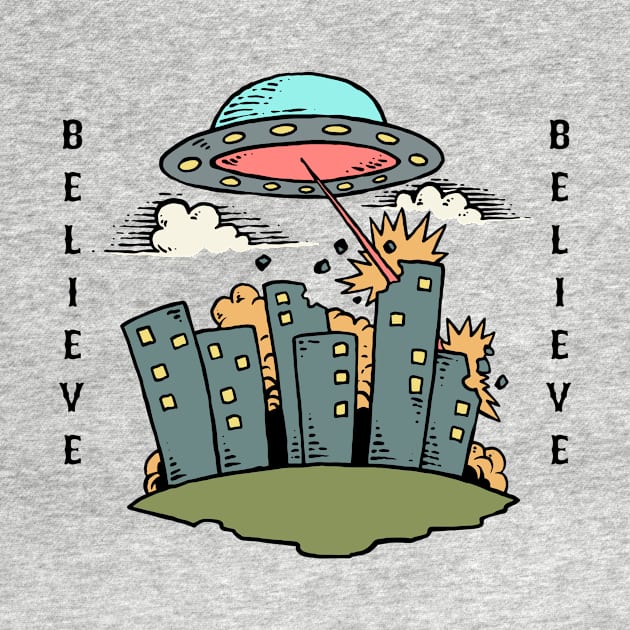 Believe in Aliens by WMKDesign